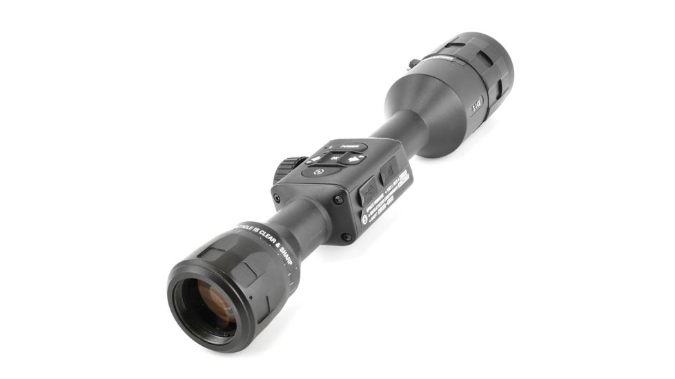 ATN X-Sight-4k, 3-14x, Pro edition Smart Day/Night Hunting Rifle Scope with Full HD Video rec, WiFi, GPS, Smooth zoom and Smartphone controlling thru iOS or Android Apps, Black, DGWSXS3144KP