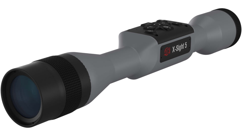 ATN X-Sight 5 3-15x UHD Smart Day/Night Hunting Rifle Scope, 30mm Tube w/ Gen 5 Sensor, Wolf Grey, DGWSXS3155PWG