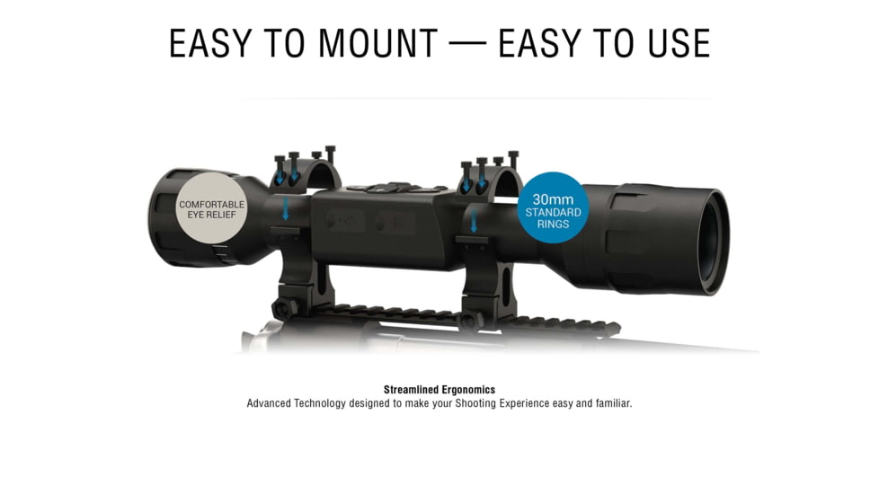 ATN X-Sight LTV 3-9x30mm Day/Night Hunting Rifle Scope, Black, DGWSXS309LTV