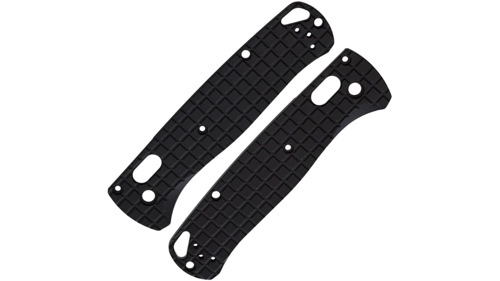 August Engineering Bugout 535 Handle Scales, Black, Grenade Pattern, Aluminum, AE-1104-BLK