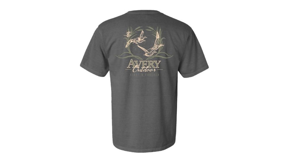 Avery Outdoors Cattail Wreath Short Sleeve Tee - Men's, Pepper, Small 43285