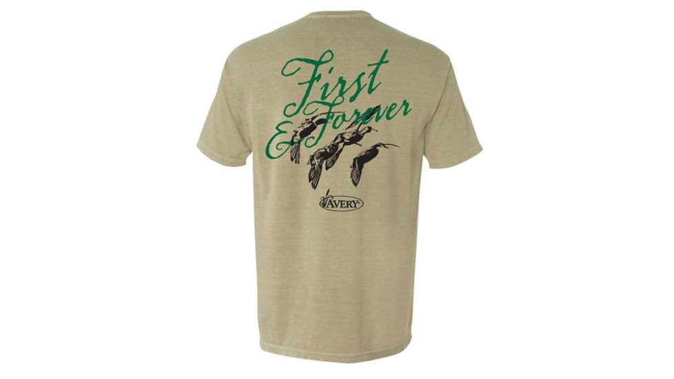 Avery Outdoors First &amp; Forever Short Sleeve Tee - Men's, Khaki, Large 43242