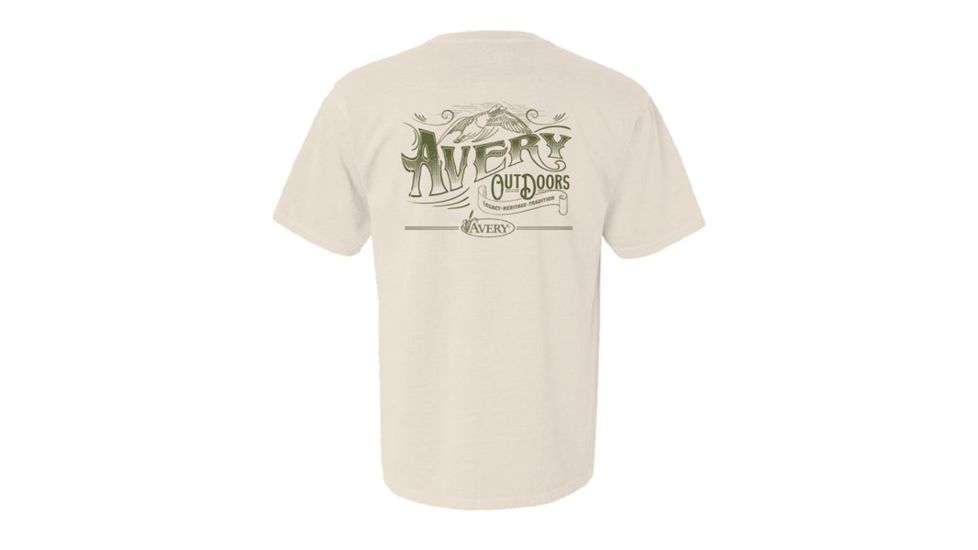Avery Outdoors Legacy Label Short Sleeve Tee - Men's, Ivory, Small 43250