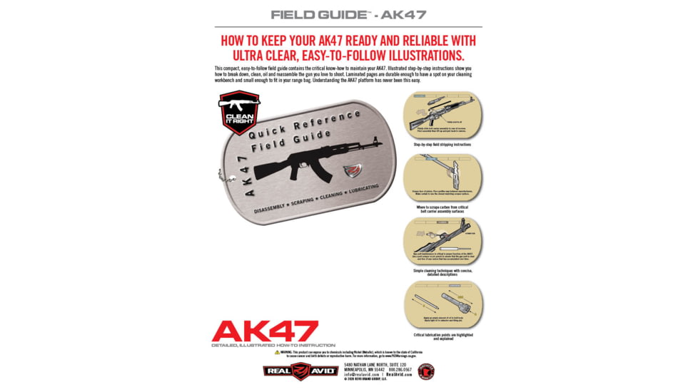 AVID AVAK47R AK47 FIELD GUIDE