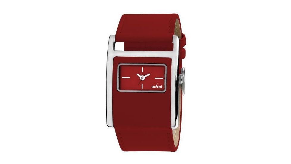 Axcent Studio Watch, Red Strap, Red Face, Silver Hands X31011-838