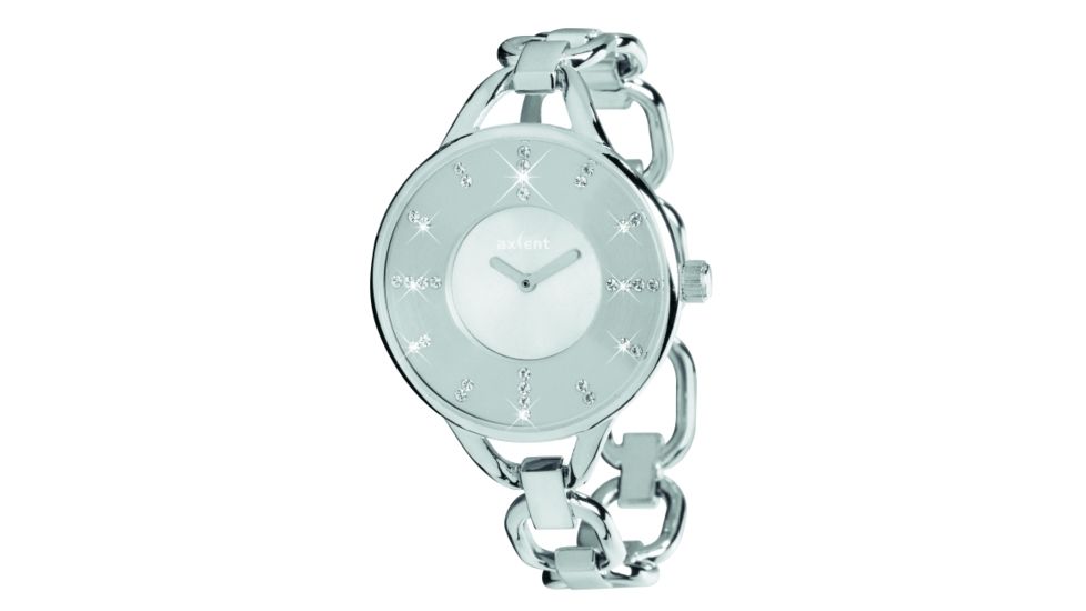 Axcent Sophistication Watch, Silver Bracelet, Silver Face, Silver Hands X48344-632
