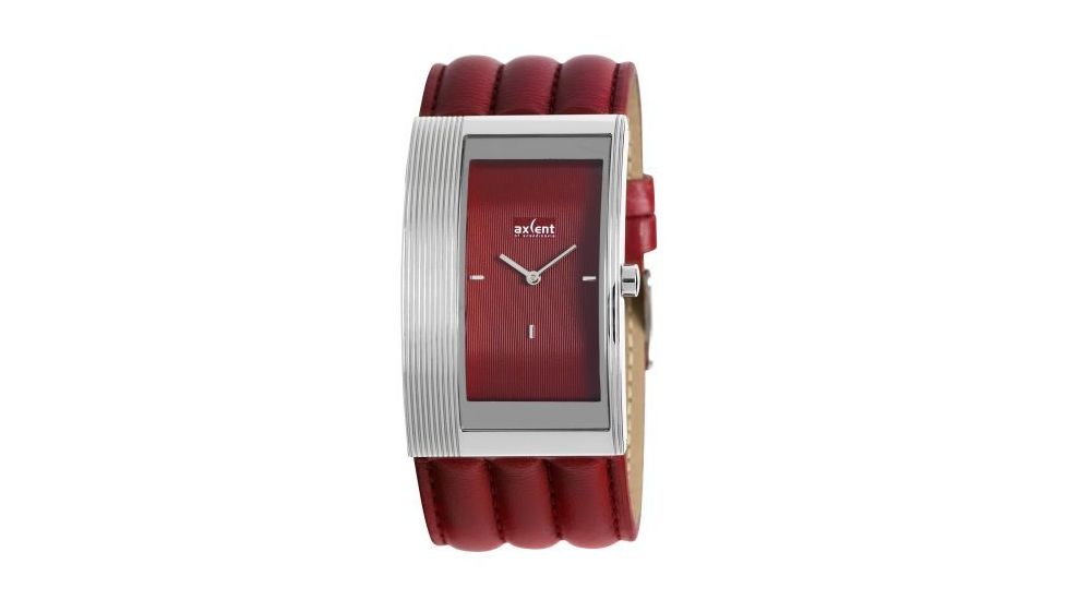 Axcent Curves Watch, Red Strap, Red Face, Silver Hands X56341-868