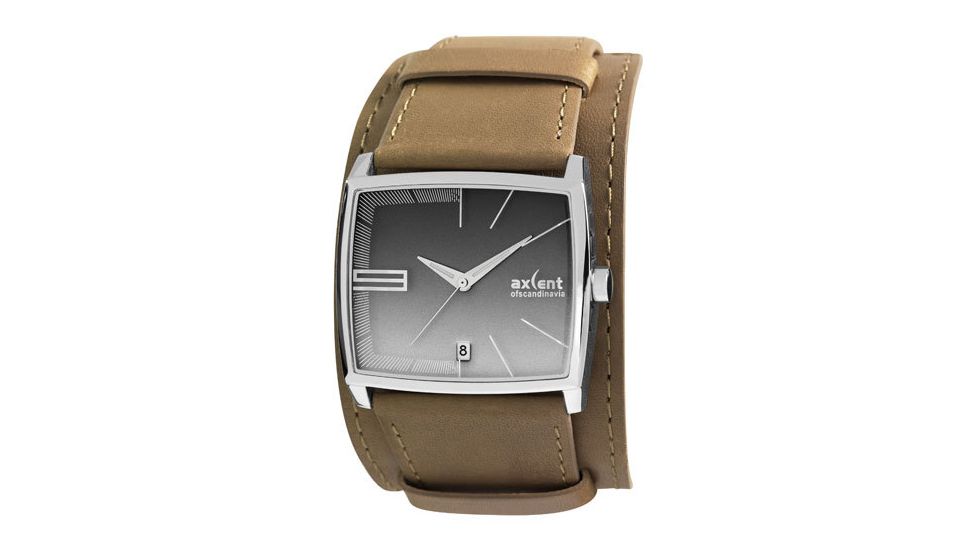 Axcent Dawn Watch, Khaki Strap, Charcoal Face, Silver Hands X70241-630