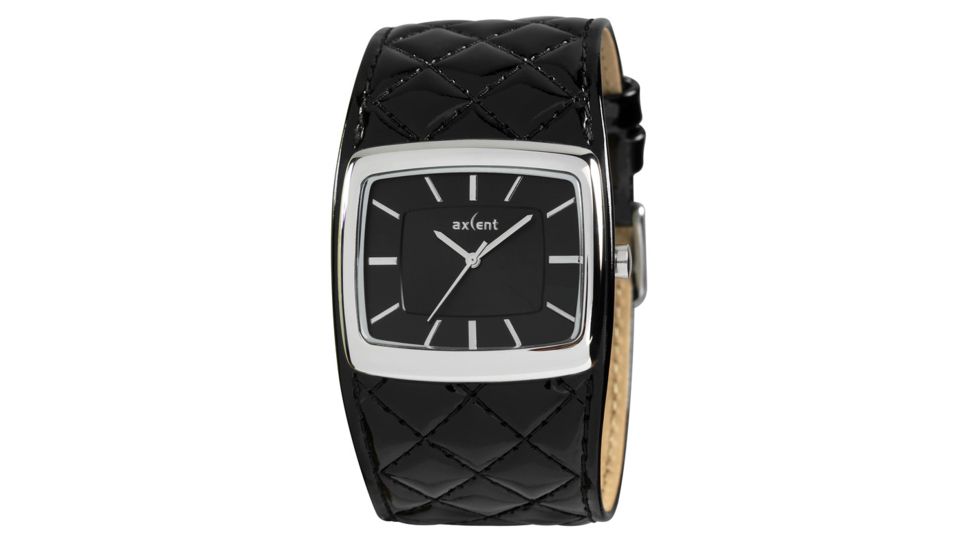 Axcent Flow Watch, Black Strap, Black Face, Silver Clasp X70252-237