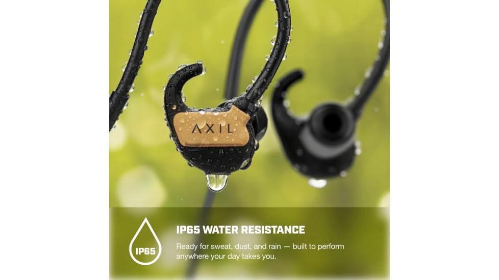 AXIL GSX 3.0 Wireless Protective Ear Plugs, 85 dB, 1 Pair, Desert Tan, GS-X 3.0 T