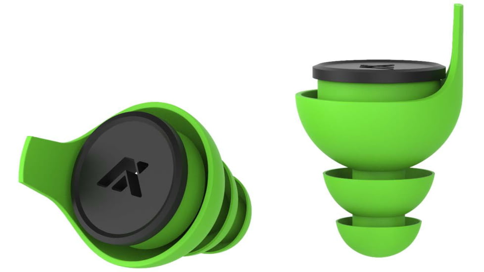 AXIL XP Series Reactor Ear Plugs, Green, XPR-GM/L