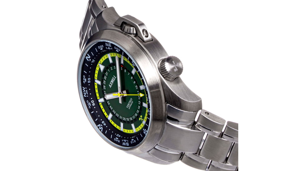 Axwell Vertigo Bracelet Watch w/Date, Green, AXWAW101-3, Green, One Size, AXWAW101-3