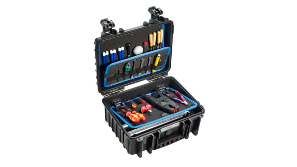 B&amp;W International Jet 3000 Outdoor Tool Case With Loop Tool Board, Black, Medium 117.16/L