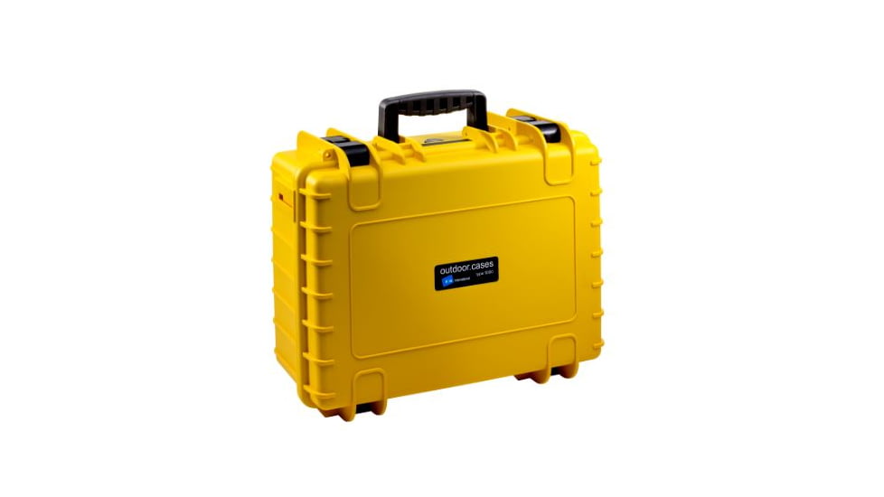 B&amp;W International Type 5000 Yellow Outdoor Case With RPD Insert, Yellow, Medium 5000/Y/RPD