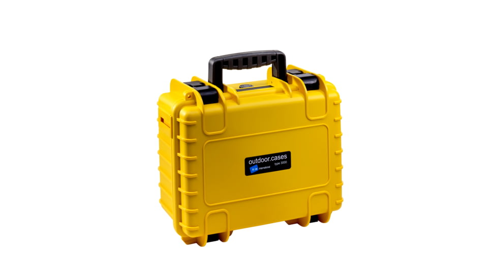 B&amp;W International Type 3000 Yellow Outdoor Case Empty, Yellow, Medium 3000/Y