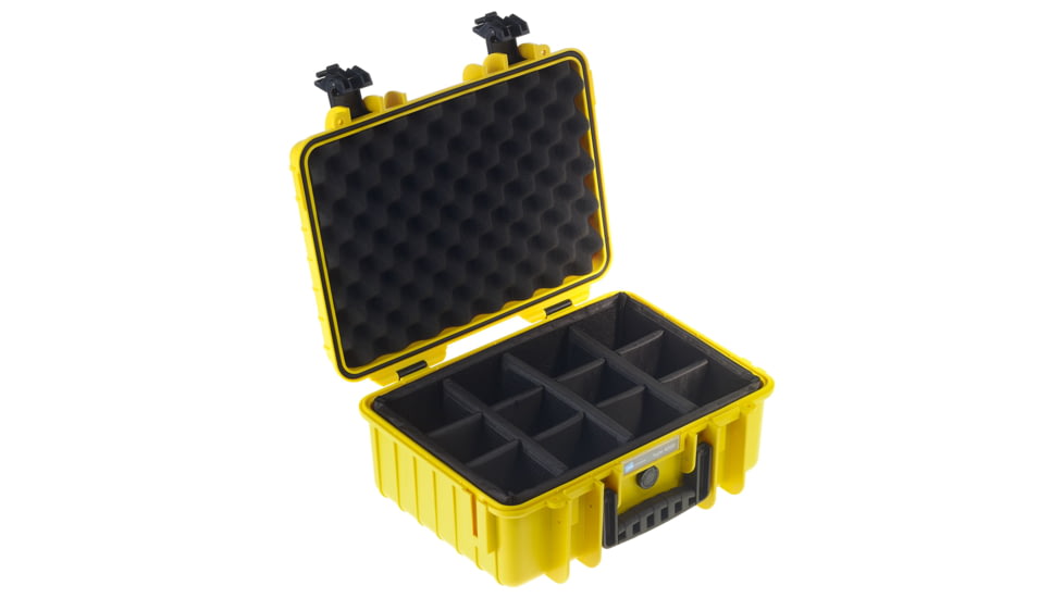 B&amp;W International Type 4000 Yellow Outdoor Case With RPD Insert, Yellow, Medium 4000/Y/RPD