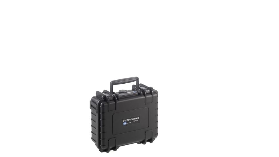 B&amp;W International Type 500 Black Outdoor Case Empty, Black, Small 500/B