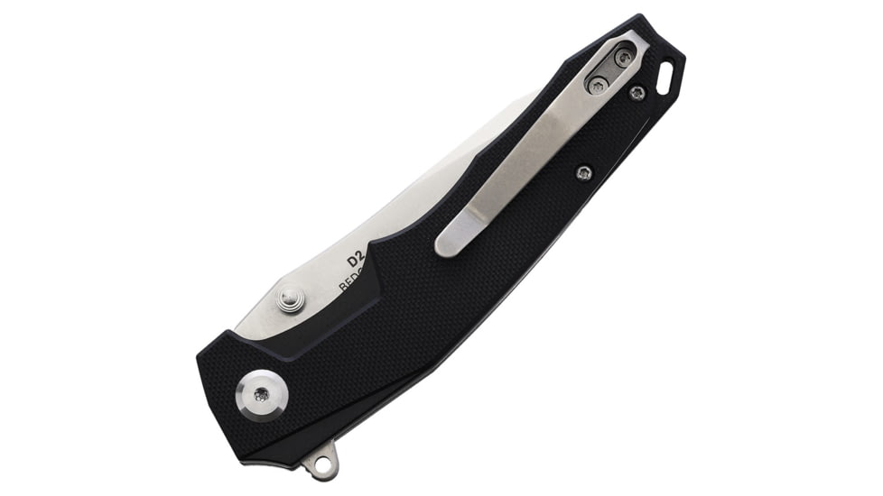 B'yondEDC Dash Folding Knife, 4.5in, 3.5in, D2 Tool Steel, Satin Blade, Black G10 Handle, BEDC2203-BK