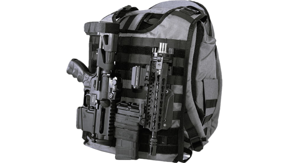 Ballistipax ASR SURVIVOR-1 Kit &amp; Rifle Armor III Plus PE Backpack, Gray, S1GRASR