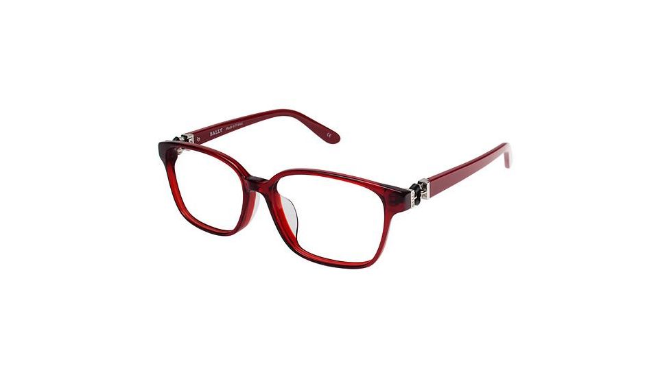 Bally of Switzerland BY1000A Progressive Prescription Eyeglasses - Frame CRYSTAL RED, Size 54/16mm BY1000A03