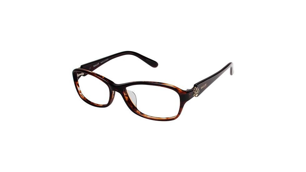 Bally of Switzerland BY1004A Single Vision Prescription Eyeglasses - Frame BROWN, Size 55/15mm BY1004A02