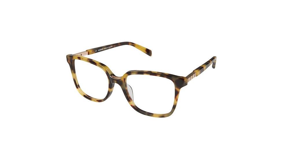 Balmain 1075 Progressive Prescription Eyeglasses - Frame Yellow Tortoise, Size 53/18mm BL107504