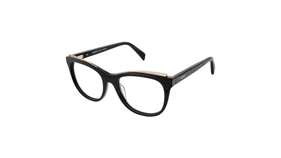 Balmain 1080 Single Vision Prescription Eyeglasses - Frame Black, Size 53/18mm BL108001