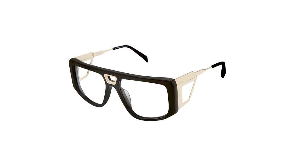 Balmain 1103 Bifocal Prescription Eyeglasses - Frame Black/Gold, Size 56/16mm BL110301