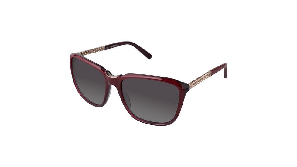 Balmain 2071 Single Vision Prescription Sunglasses BL207102 - Frame Color Dark Red