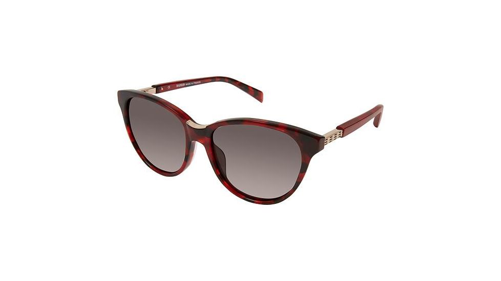 Balmain 2100 Sunglasses - Frame Red Tortoise, Lens Color Dark Grey, Size 54/16mm BL210002