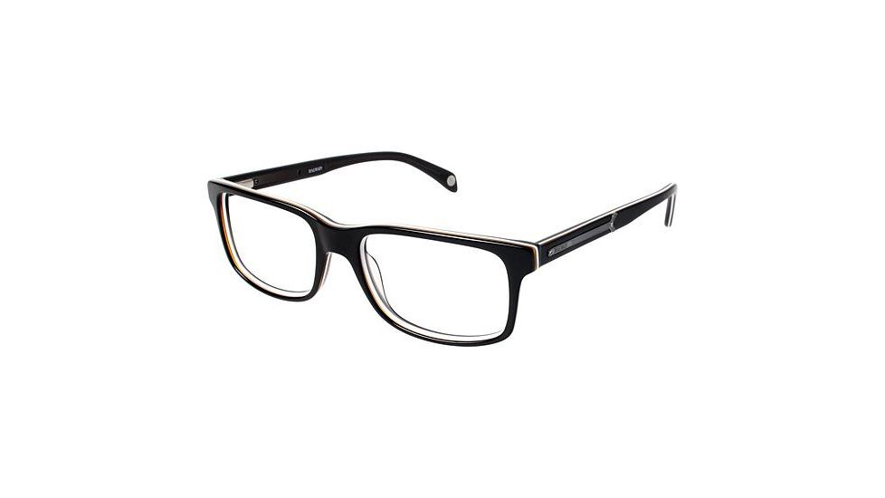 Balmain 3020 Progressive Prescription Eyeglasses - Frame BLACK/GREY, Size 55/17mm BL302001