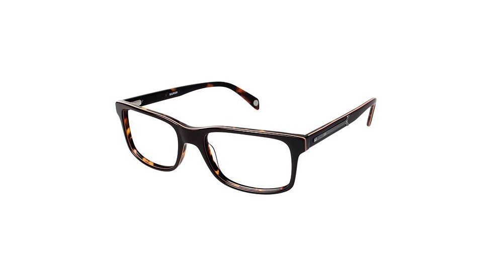 Balmain 3020 Progressive Prescription Eyeglasses - Frame BROWN/ORANGE TORTOISE, Size 55/17mm BL302002