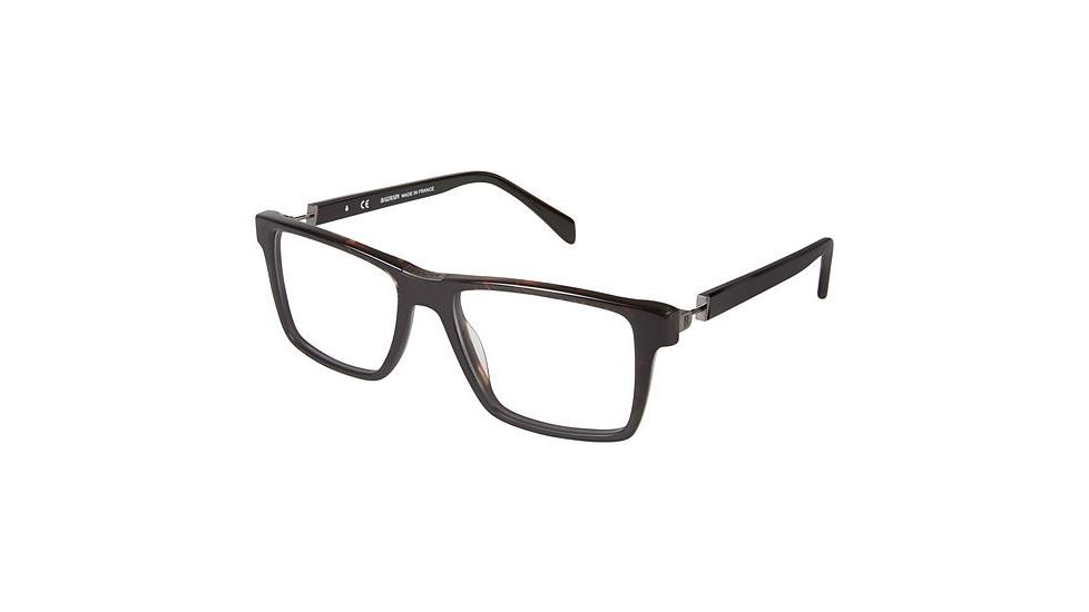 Balmain 3062 Progressive Prescription Eyeglasses - Frame Brown Chevron, Size 53/17mm BL306202