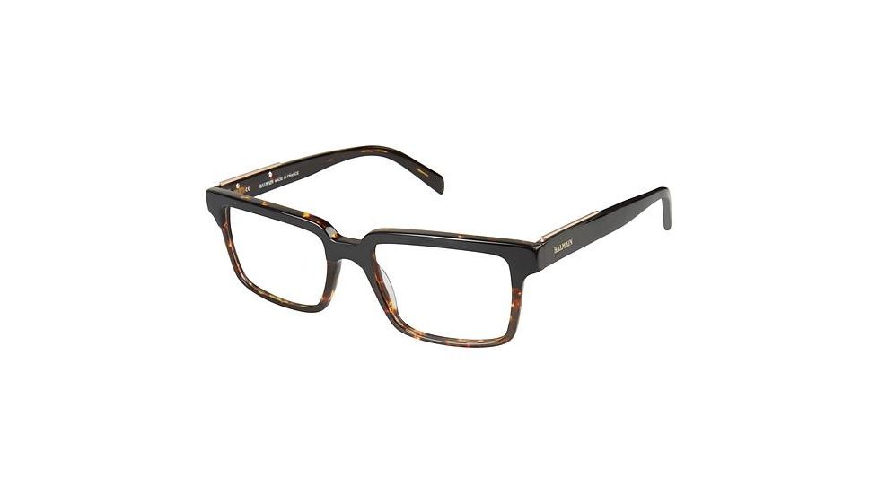 Balmain 3067 Progressive Prescription Eyeglasses - Frame Black/Tortoise, Size 53/18mm BL306702