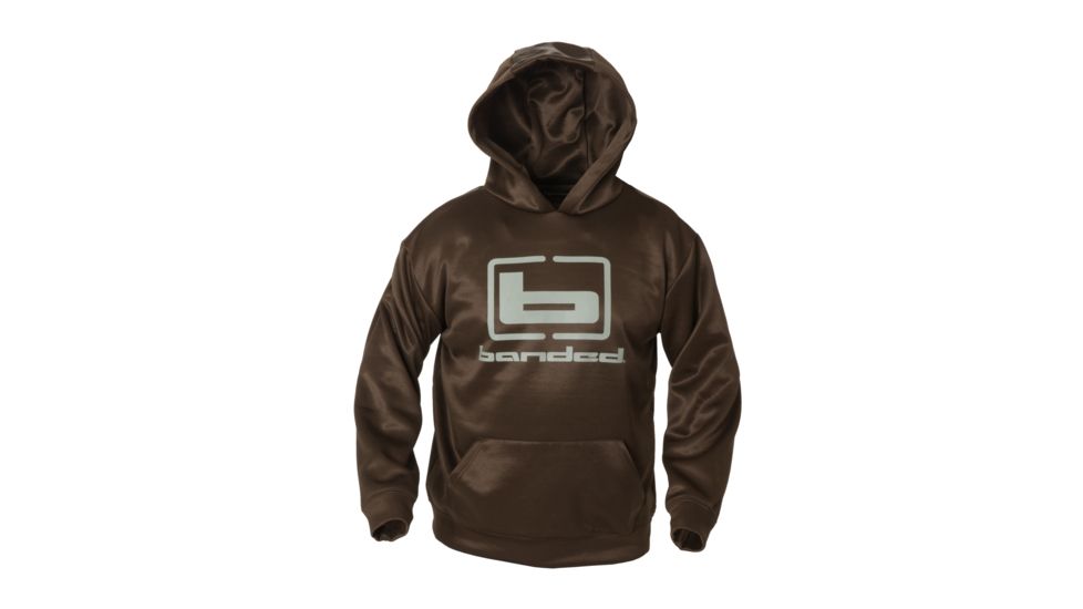 Banded Logo Hoodie - Men's, Brown, 2XL, B1050004-BB-2XL