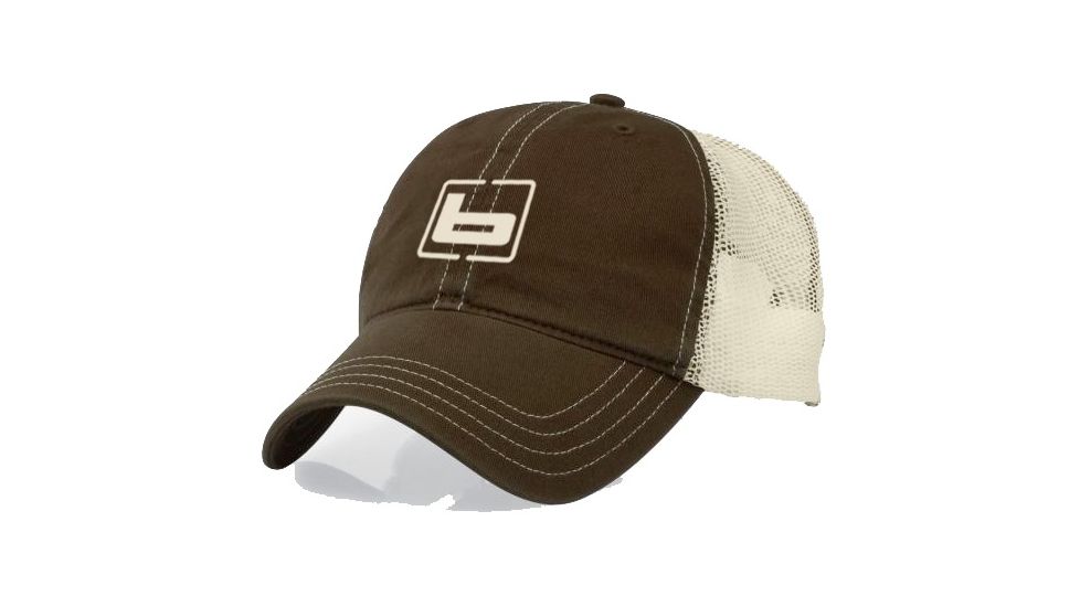 Banded Chino Twill Cap, Brown/White, B03555