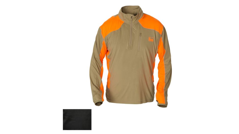 Banded Tech Stalker 1/4 Zip Pullover - Mens, Black, Extra Large, B1010017-BK-XL