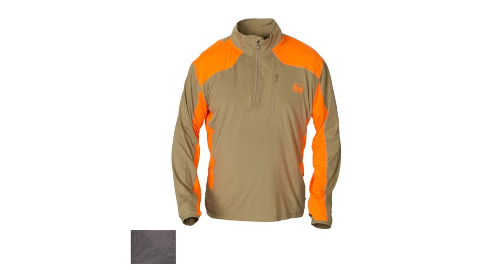 Banded Tech Stalker 1/4 Zip Pullover - Mens, Grey, Extra Large, B1010017-GR-XL