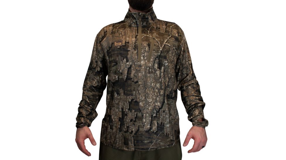 Banded Tech Stalker 1/4 Zip Pullover - Mens, Timber, Extra Large, B1010017-TM-XL