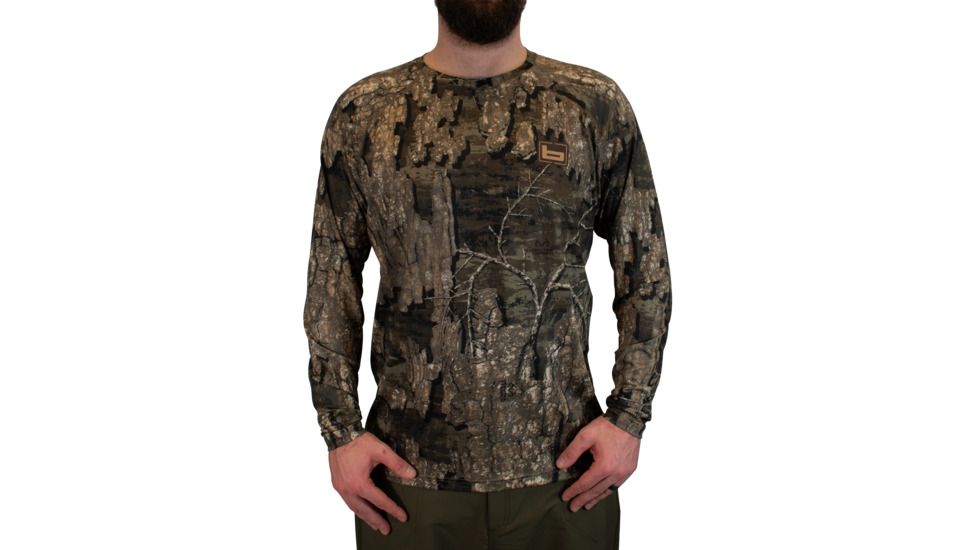 Banded Tech Stalker Mock Shirt - Mens, Timber, Extra Large, B1030010-TM-XL
