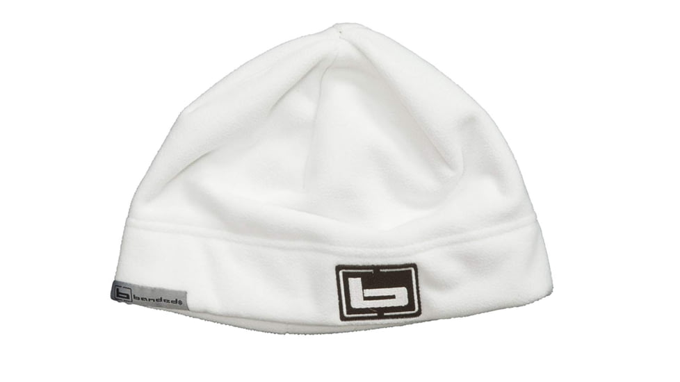 Banded UFS Fleece Beanie - White, B03414