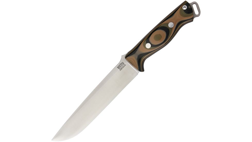 Bark River Bravo 2 Mil Spec Camo CPM S35V Fixed Blade Knife, 7in, Stainless Steel, Standard Edge, Camo, G10 Handle BA07231GMSC