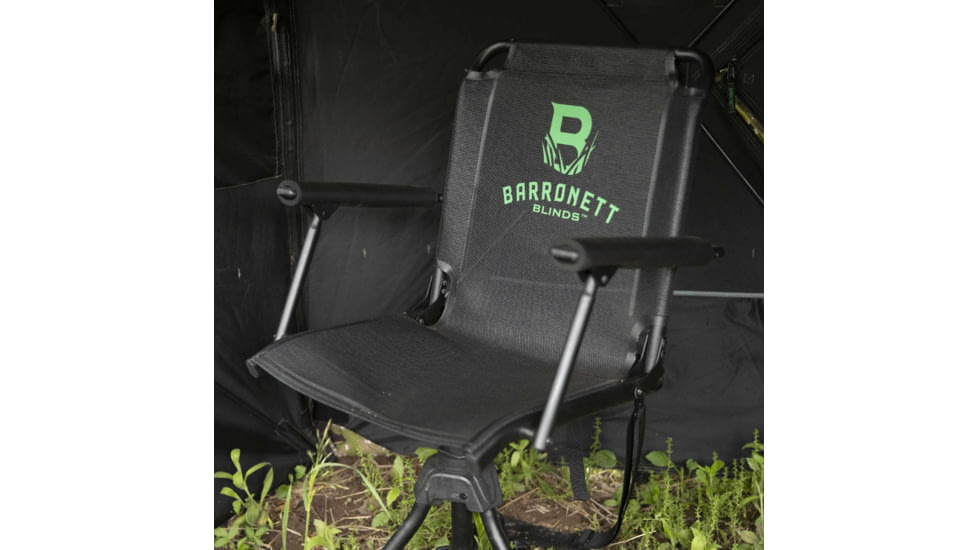 Barronett Blinds Deluxe 360 Swivel Chair, Black, 012642022265