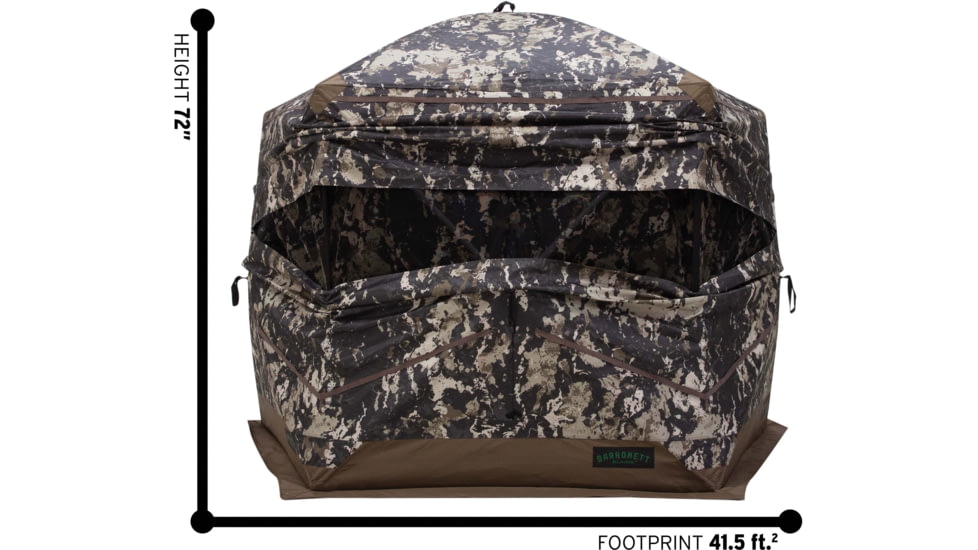 Barronett Blinds Ox 5 Hunting Blind, Crator Core Camo, 012642022319