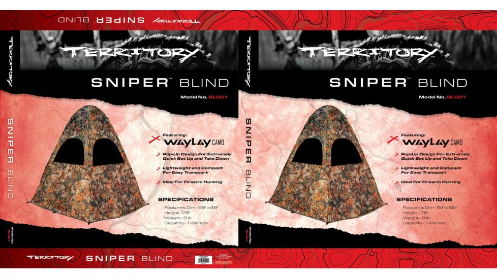 Barronett Blinds Sniper Ground Blind, Waylay Camo, BL001