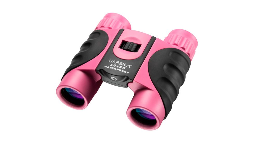 Barska 10x25 Waterproof Roof Prism Binoculars,Pink AB12418