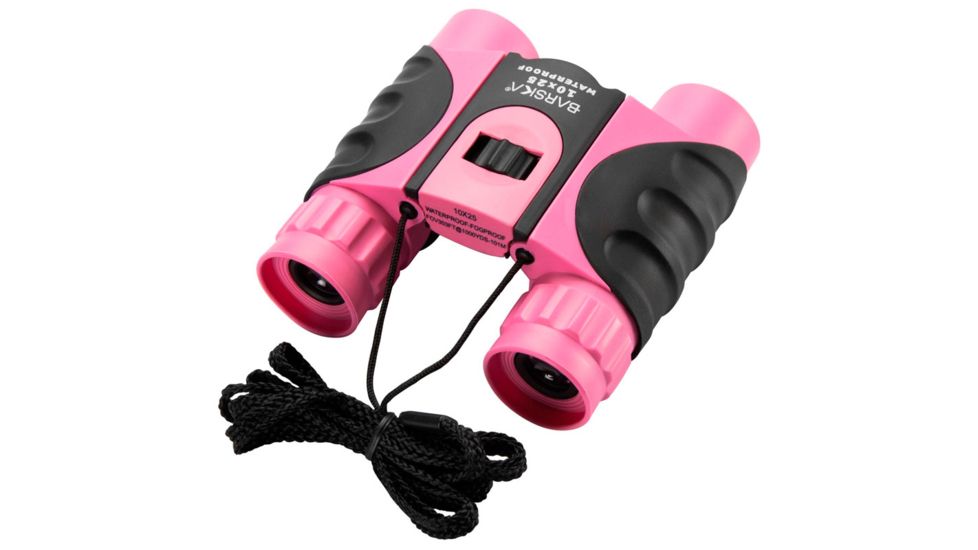 Barska 10x25 Waterproof Roof Prism Binoculars,Pink AB12418