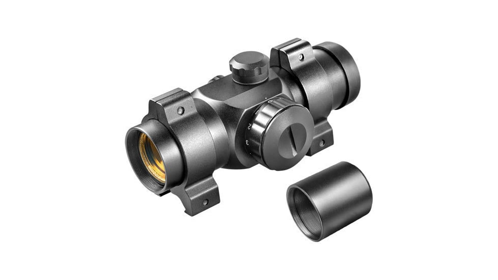 Barska 25mm Red Dot Sight AC10326 w/ Rings &amp; Extension Tube, Clam Pack