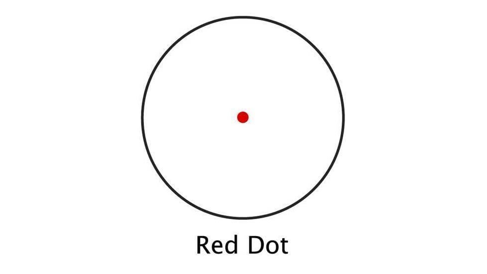 Barska 25mm Red Dot Sight AC10326 w/ Rings &amp; Extension Tube, Clam Pack