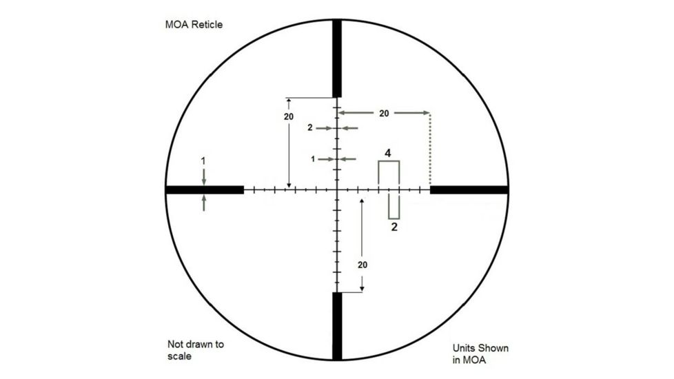Barska 3-12x50mm Level Rifle Scope, Illuminated MOA Reticle, Black, Medium AC12782